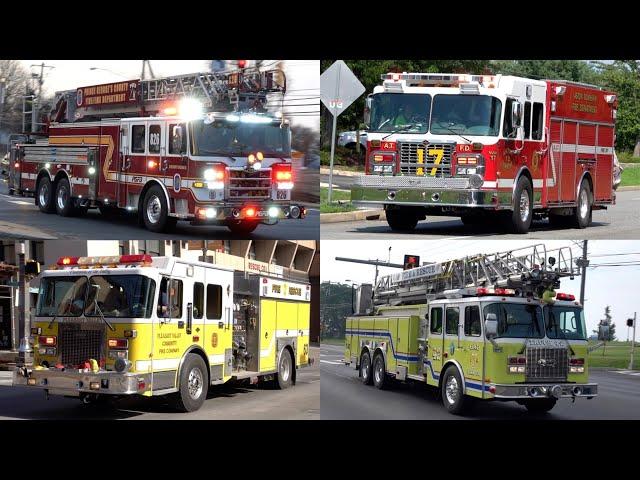 Fire Trucks Responding to Box Alarms - Fire Trucks Responding Compilation