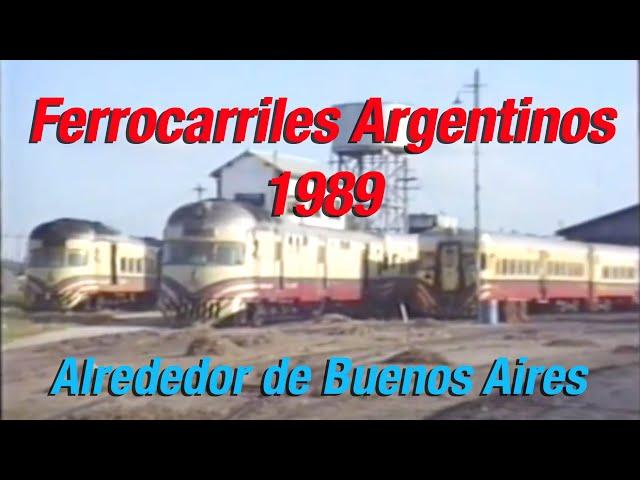 1989 Ferrocarriles Argentinos alrededor de Buenos Aires