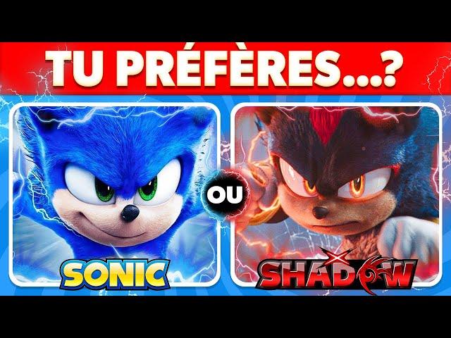  TU PRÉFÈRES...? Édition SONIC 3, le Film 