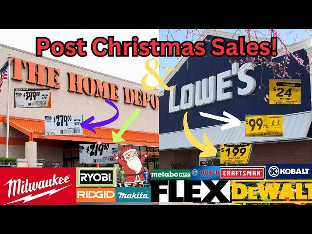 Post Christmas Markdowns at Home Depot and Lowe's