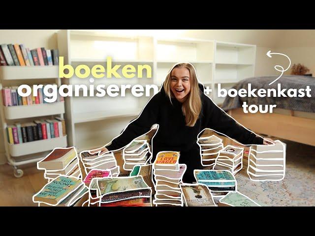 al mijn boeken organiseren + boekenkast tour!🫧