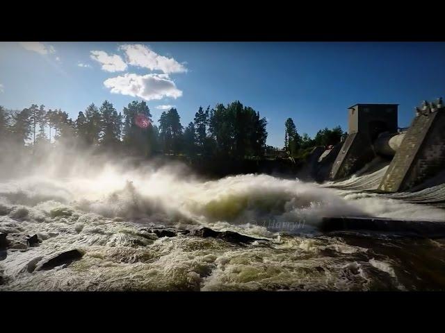 Imatrankoski -  koskinäytös  * Imatra Rapid - Full HD slow motion 2015 Jul