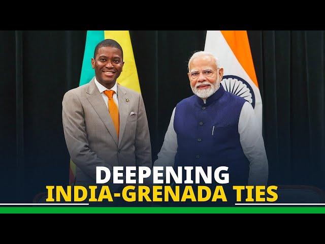 PM Modi holds bilateral meeting with PM Dickon Mitchell of Grenada