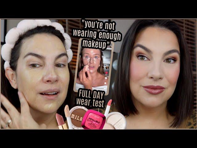 SHOULD YOU Be Wearing *MORE* Makeup? Viral Trend Test (All Drugstore)