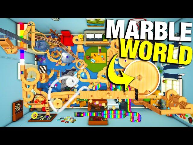 HUGE Marble Run (I Broke It...) - Marble World