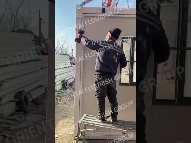 X-SHAPED FOLDING CONTAINER HOUSE