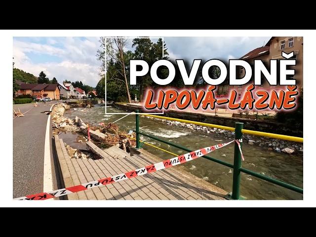 Povodně v Jeseníku (19. 9. 2024) | Následky v obci Lipová-lázně