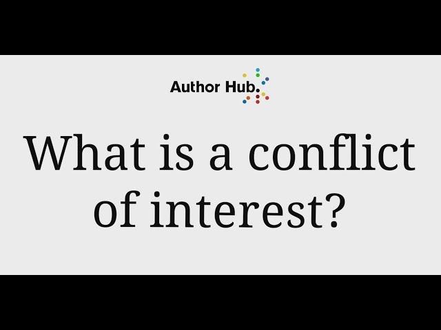 What is a conflict of interest?