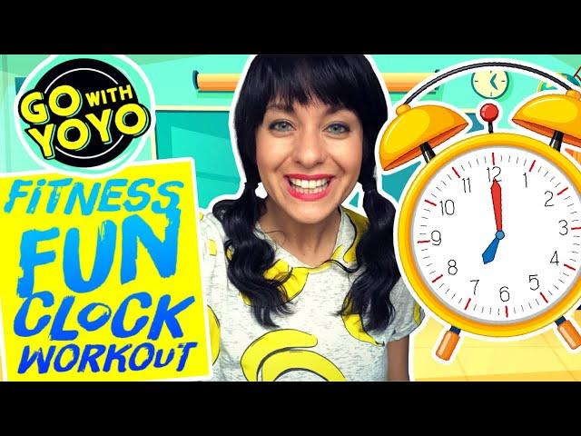 KIDS EXERCISE WITH A CLOCK  ⏰  Learn To Tell Time to the Hour | Go with YoYo