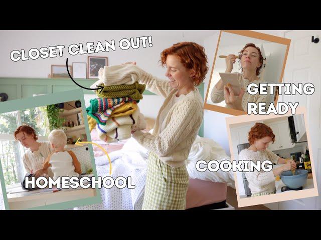 Get It ALL Done W/ Me | sourdough, clothing, homeschool, cleaning...