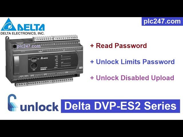 Read Password “DVP-ES2 Series ” PLC Delta