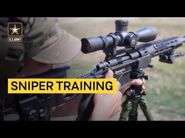 Army Snipers Train at Moving Target Range