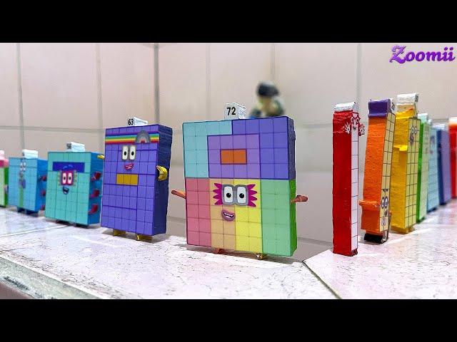 Looking for Mini NEW Numberblocks 1 to 100! NEW ASMR   Numberblocks Satisfying Video #12