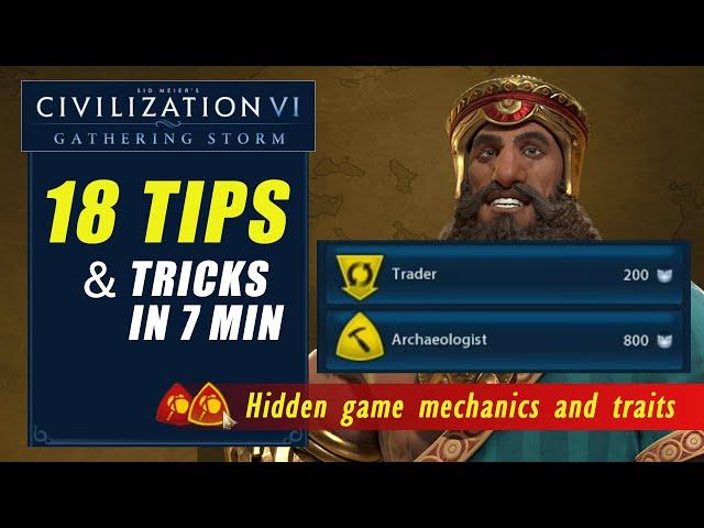 18 Hidden Tips & Tricks in Civ 6 [ Advanced and Beginner ]