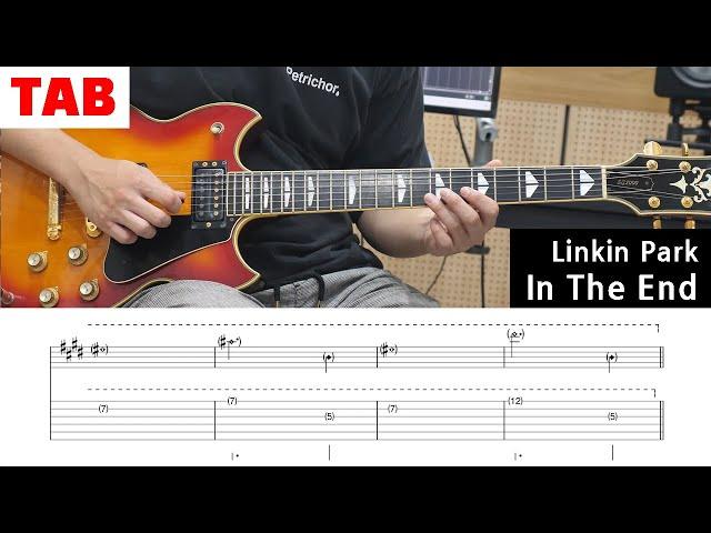 [Linkin Park] In The End - Guitar Tab | Lesson | Cover | Tutorial 초보 일렉기타 곡 추천, 타브악보