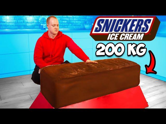 Riesen SNICKERS Eiscreme | So bauen Sie das größte DIY- SNICKERS Eiscreme der Welt von VANZAI