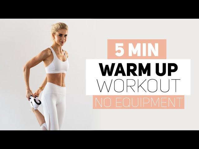 5 MINUTES WARM UP WORKOUT | no equipment | Caro Daur #DAURPOWER​