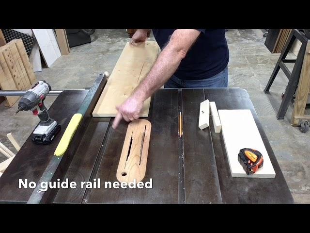 How to Make an Extremely Simple Tapering Jig