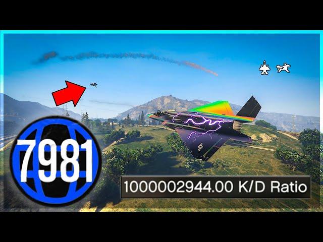 Stealth Trolling Level 7000 Tryhards With My F-160 Raiju Jet - GTA Online