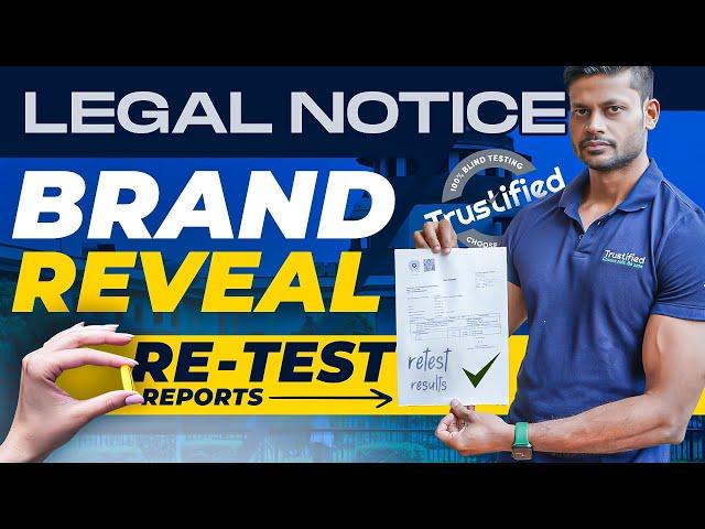 LEGAL NOTICE OF INR 20 CRORES RECEIVED || BRAND NAME DISCLOSED & RE-TEST LAB RESULTS REVEALED ||