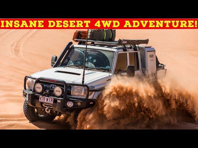 NO TRACK, NO MAP - Insane Desert 4WD Adventure! Tough 4x4s + 6x6 Chopped 200 Series forge new track!