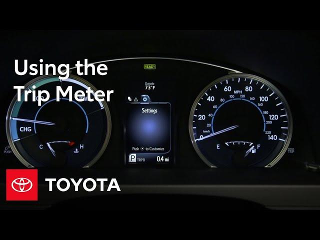 Toyota How-To: Trip Meter | Toyota