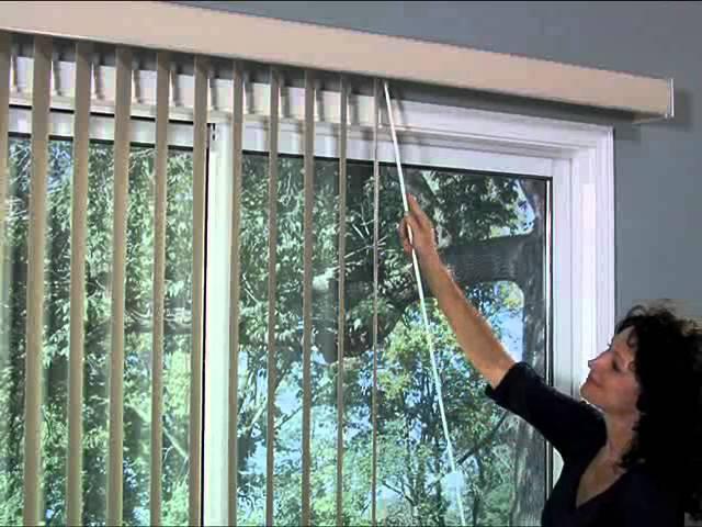 Bali Vertical Blinds - One Touch Wand Control:  Blind and Shade Control Types