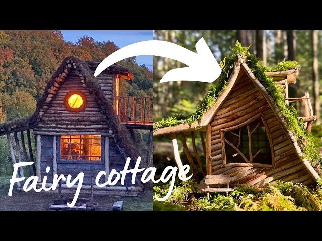 DIY Fairy Cottage House using natural materials