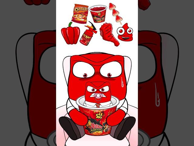 Red Food Emoticon MUKBANG