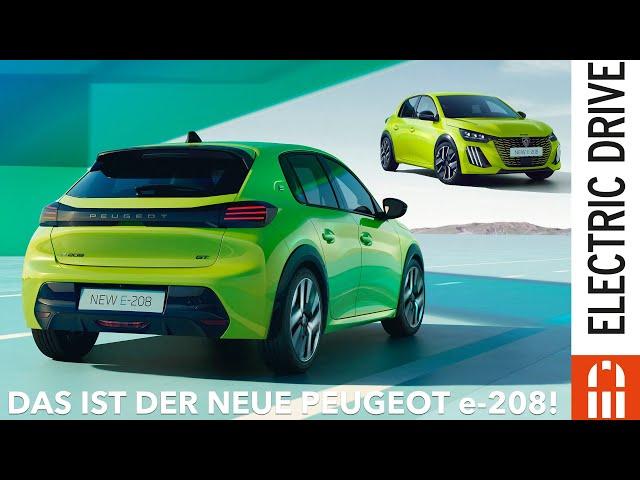 DAS ist der neue 2024 Peugeot e-208 Reichweite Leistung technische Daten | Electric Drive News