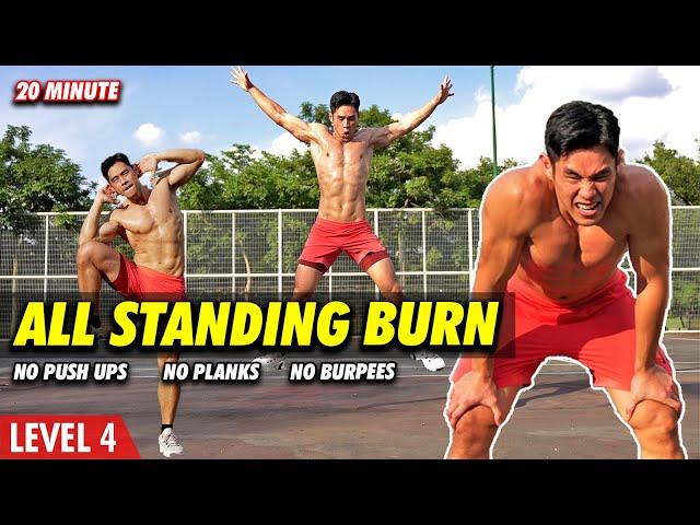 All Standing Intense Bodyweight | Weightloss & Lower Body Endurance (Level 4)