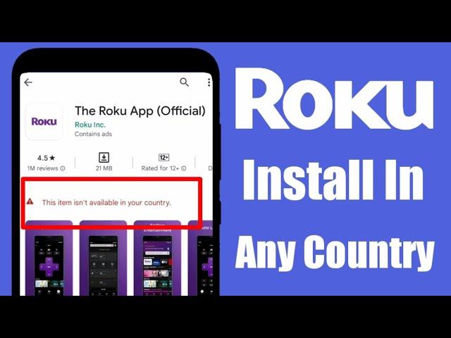 Roku App Install Any Country | Roku Not Available In Your Country | MNtechwork