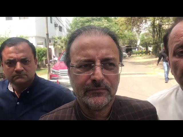 PML-N MPA Sami ullah Khan condemning NAB raid