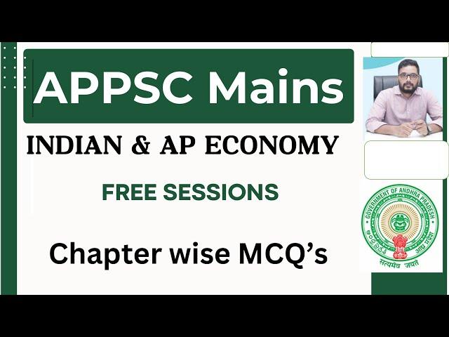 APPSC Group2 Mains | Indian & AP Economy | Free Sessions | How to target Mains | Economy by Fazal ||