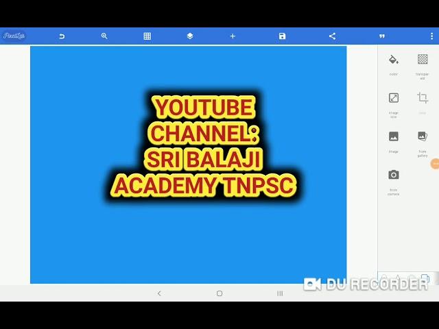 NEW YOUTUBE CHANNEL-ONLY TNPSC STUDENTS: SRI BALAJI ACADEMY TNPSC