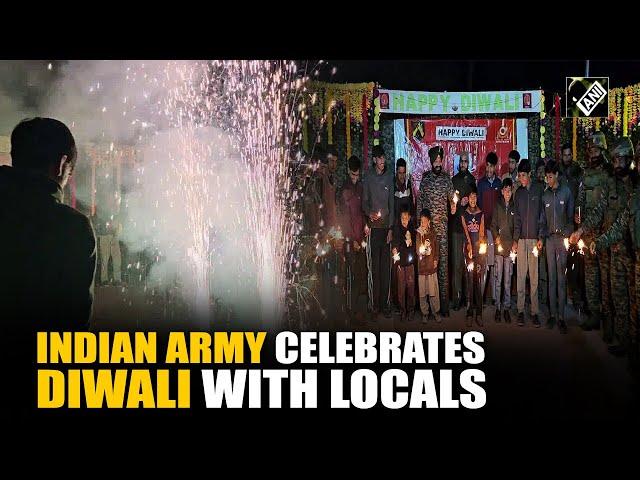 J&K: Indian Army celebrates Diwali with locals along LoC in Baramulla