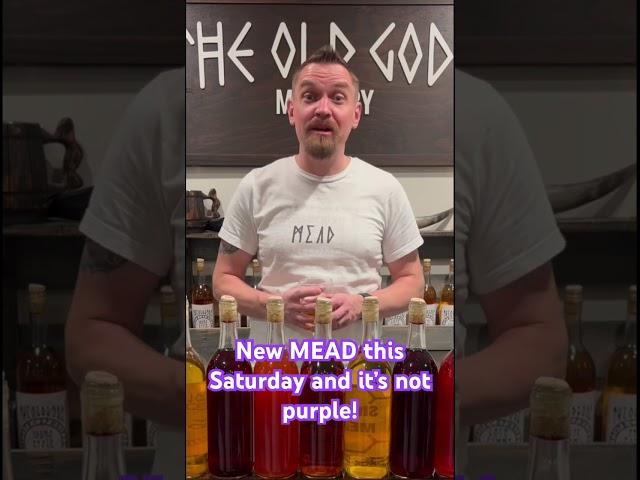 New MEAD this Saturday and it’s not purple! New MEAD every Saturday! #mead #honeywine #meadmaking