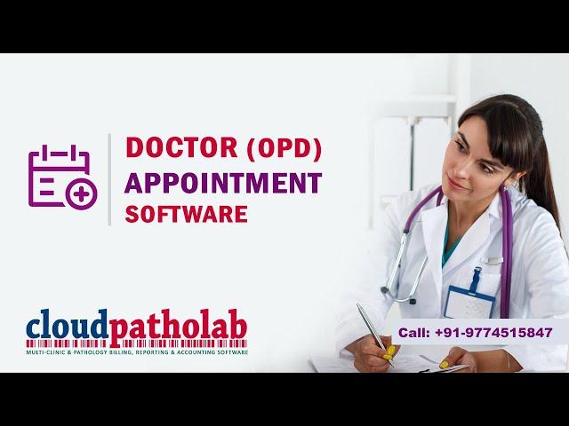 Doctor Appointment Booking App System Online, Clinic, Hospital, Diagnostics & Pathology [Software]