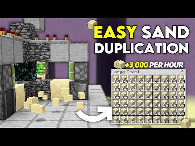 BEST SAND DUPLICATION FARM in 1.21 Minecraft Bedrock !