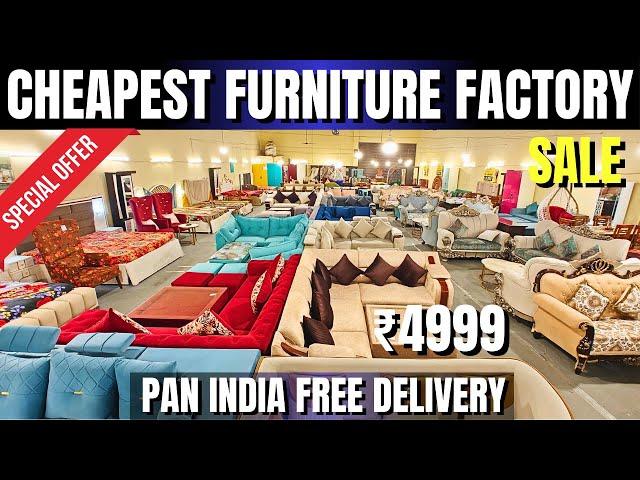 Sofa set designs Bed Dining table Almirah Cheapest furniture market in delhi with free delivery