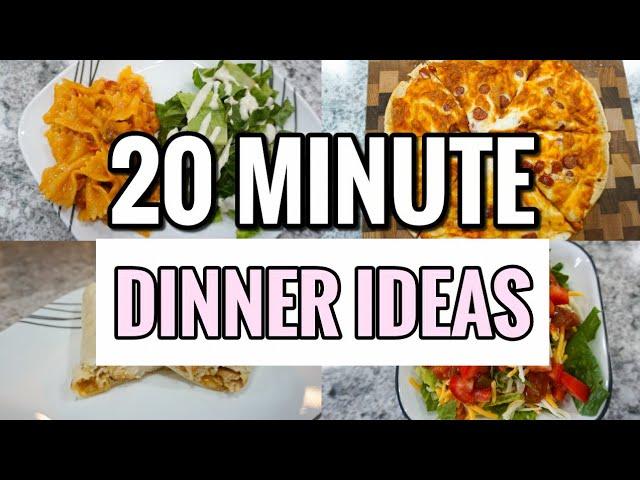 20 MINUTE DINNER IDEAS FOR BUSY MOMS | QUICK & EASY WHAT'S FOR DINNER RECIPES | LivingThatMamaLife