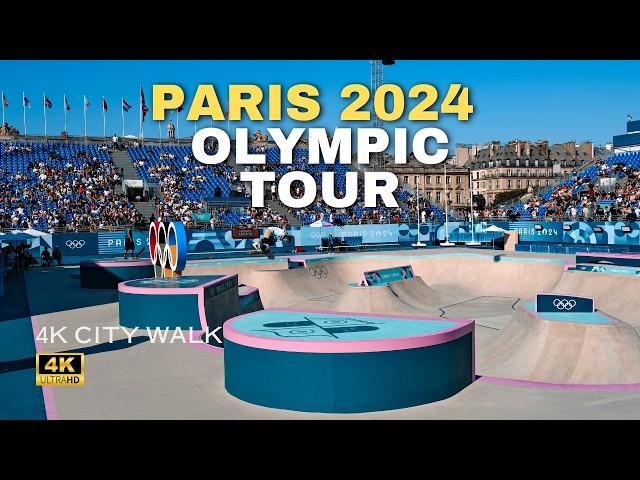 Paris Olympic Walking Tour | Best Venues | 4K | Closed Captions