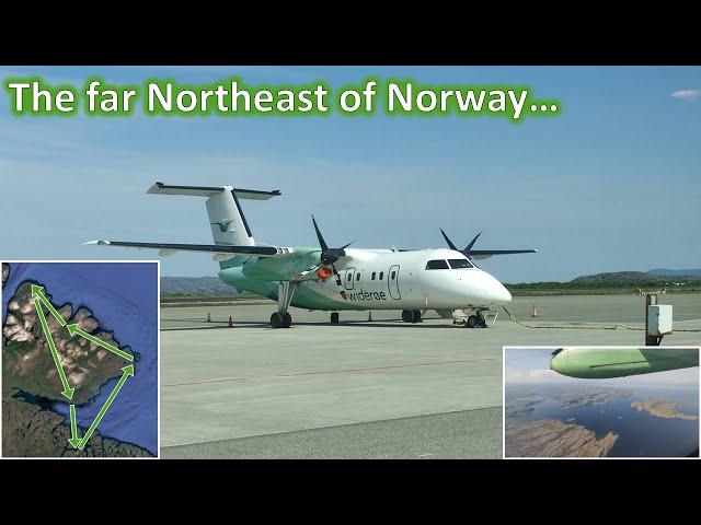 The Northern Circuit - Flying on a Dash 8-100 in the REMOTE Northeast of Norway!