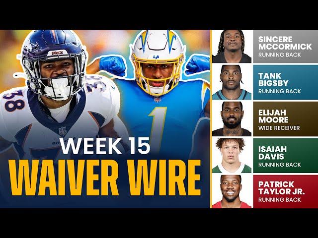 Fantasy Football Week 15 Waiver Wire Pickups | Must-Have Players to Add to Your Roster (2024)