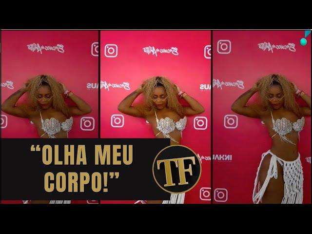 Cariúcha investe no look sereia em evento de Anitta