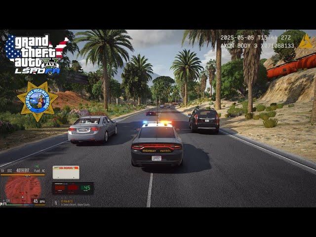 [NO COMMENTARY] GTA V LSPDFR - THIS IS THE MOST REALISTIC PATROL IN LSPDFR - CHP