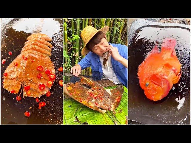 Straw Hat Brother Seafood Collection |Chinese Mountain Forest Life And Food #Moo Tiktok #Fyp