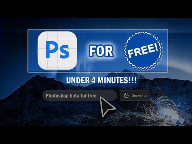 How to download Photoshop Beta for free 2023 ! (Generative fill) - Ai  | HT - How to