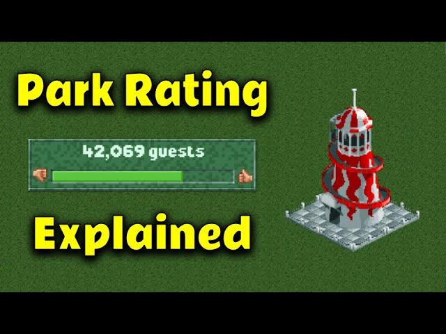 How does the Park Rating in RollerCoaster Tycoon 2 work?