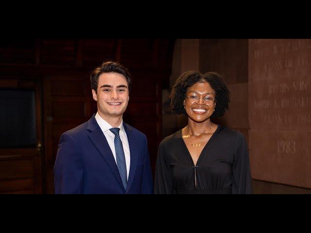 Jennifer Nwokeji and Avi Attar receive Pyne Prize from Princeton University